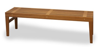 Lot 503 - A contemporary walnut bench