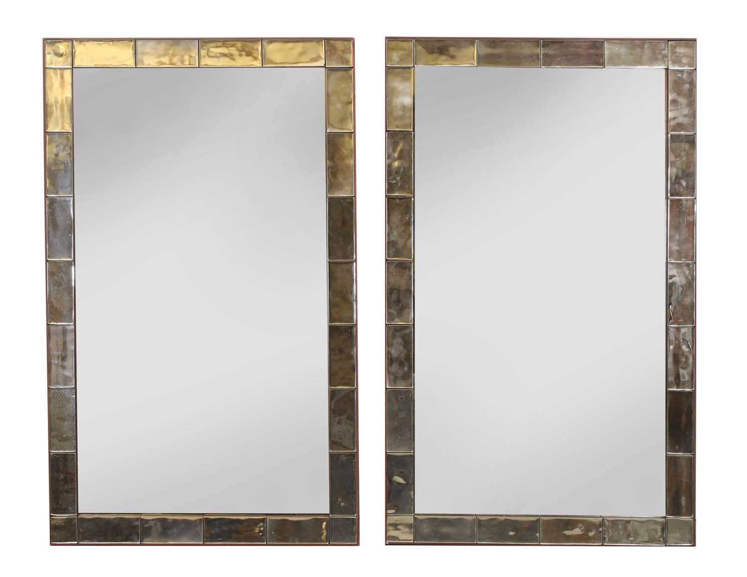 Lot 508 - A pair of Julian Chichester 'Lucca' mirrors