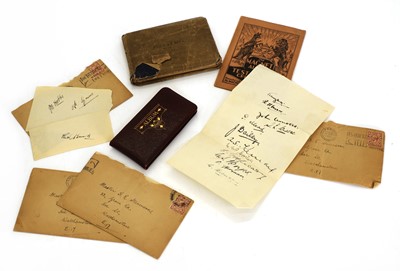 Lot 402 - A collection of cricketing and other autographs