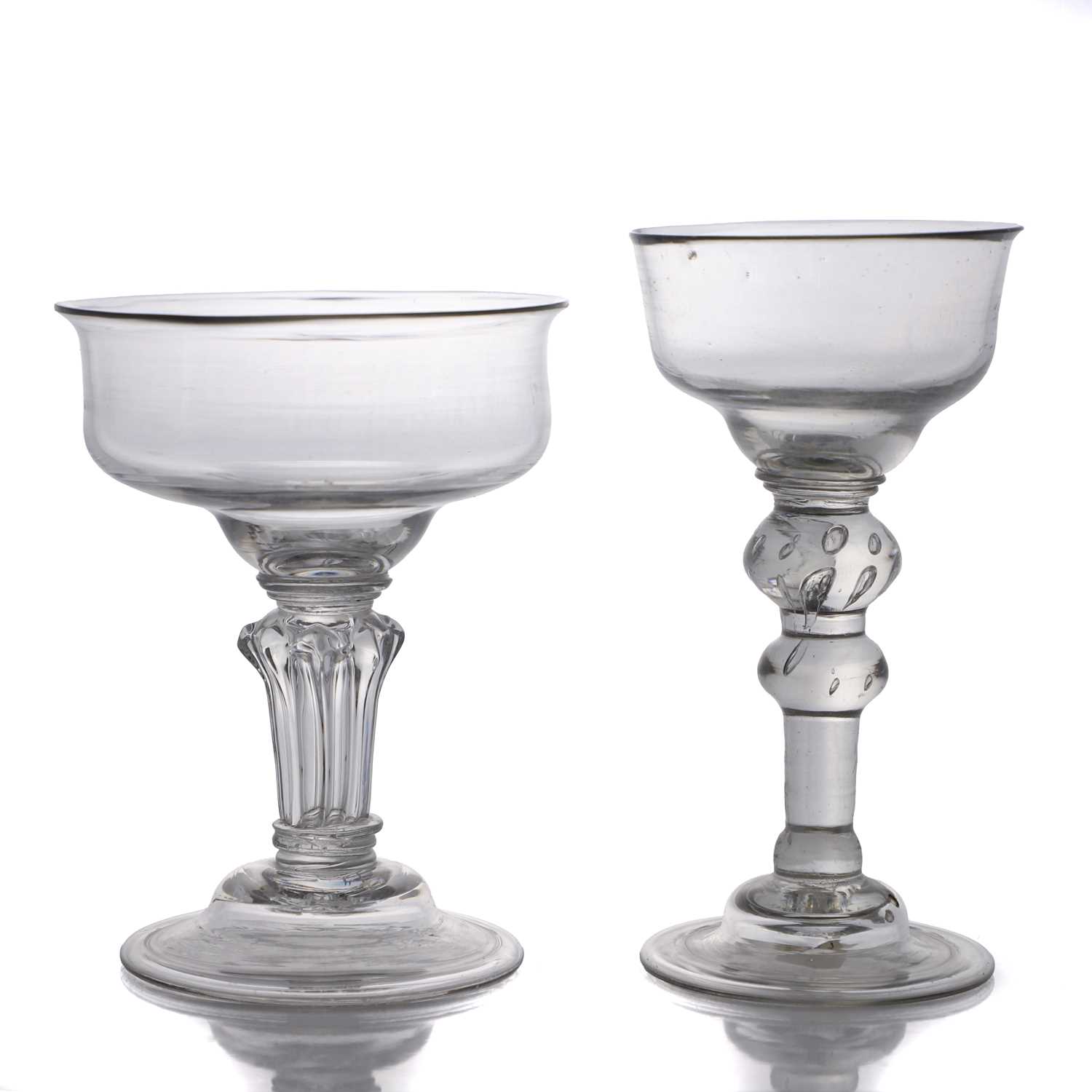 Lot 2 - Two sweetmeat glasses