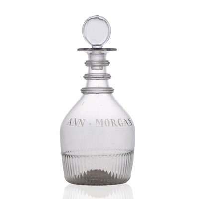 Lot 18 - A glass decanter