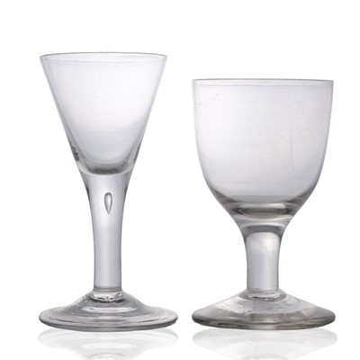 Lot 3 - Two glass goblets