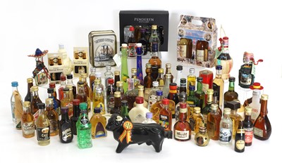 Lot 397 - A crate of mixed miniature spirits