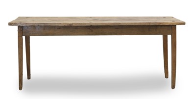 Lot 527 - An elm farmhouse table