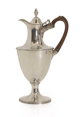 Lot 5 - A George III provincial silver ewer