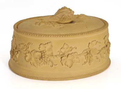 Lot 101 - A Wedgwood caneware game pie dish, cover and liner