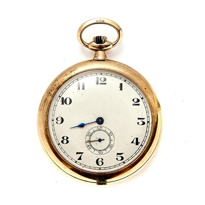 Lot 333 - An 18ct gold open faced pocket watch