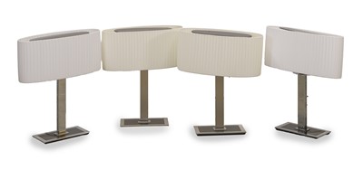 Lot 479 - A group of four Bover ovular form lamps