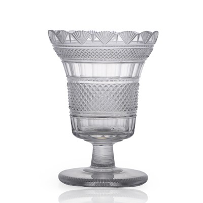 Lot 21 - An Anglo-Irish cut-glass celery vase