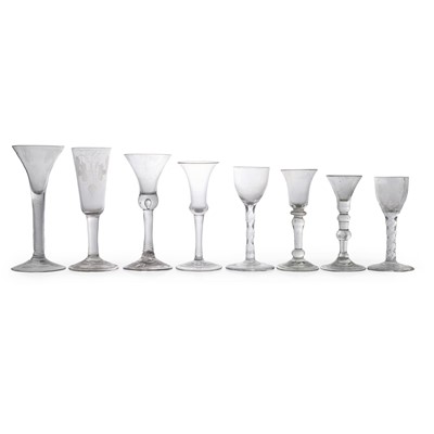 Lot 12 - A collection of eight drinking glasses