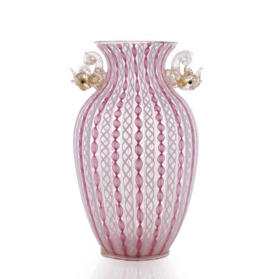 Lot 225 - A Cenedese Zanfirico glass vase