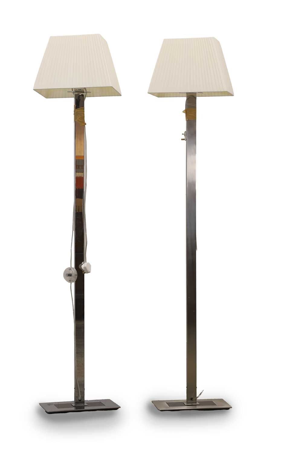 Lot 484 - A pair of modern floor lamps