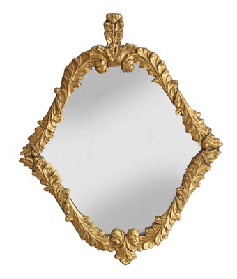 Lot 491 - A continental gilt gesso mirror