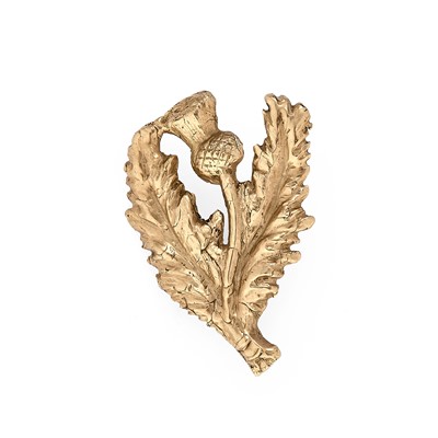 Lot 48 - A thistle brooch