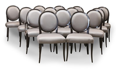 Lot 544 - A set of oval-back dining chairs