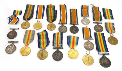 Lot 383 - Seven WWI War medals