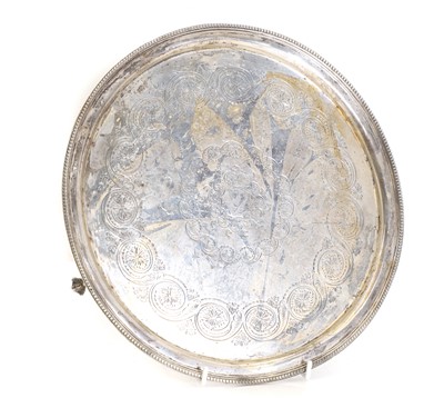 Lot 27 - A silver salver