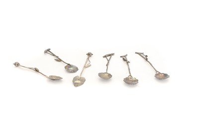 Lot 29 - A set of six Liberty & Co silver spoons