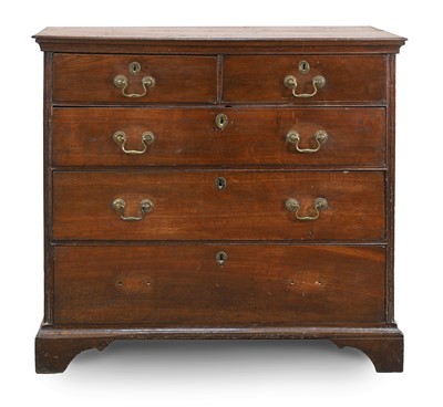 Lot 530 - A George III oak chest