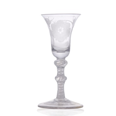 Lot 10 - A Jacobite wine glass