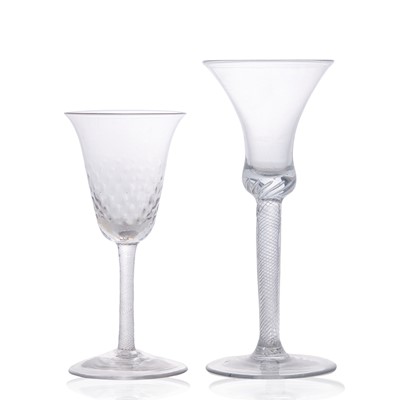 Lot 5 - Two wine glasses