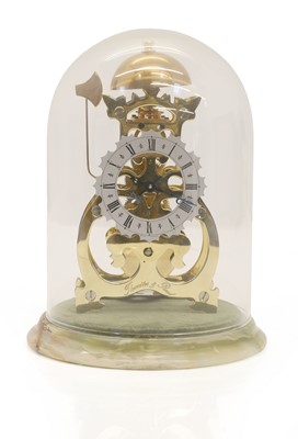 Lot 201 - A Thwaites & Reed Athenase skeleton clock