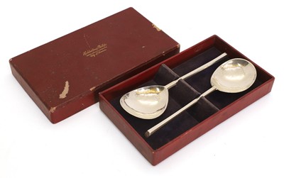 Lot 41 - A pair of silver spoons