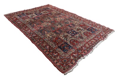 Lot 424 - A Persian Bakhtiari garden panel wool rug