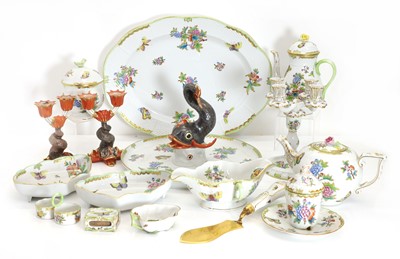 Lot 111 - A Herend porcelain part service