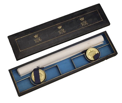 Lot 315 - The Grant of Arms of Moses William Staples