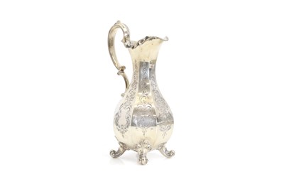 Lot 13 - A Victorian silver ewer