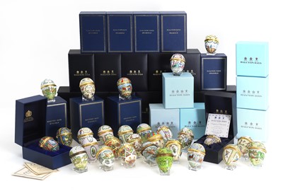 Lot 316 - A collection of Halcyon Days Easter eggs