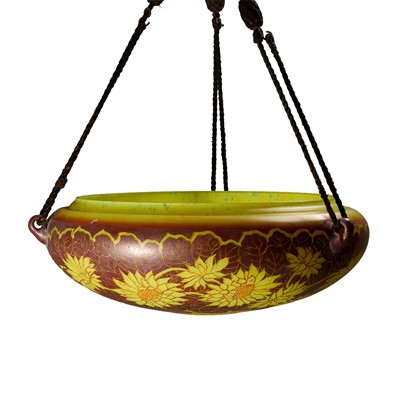 Lot 194 - A Schneider glass plafonnier