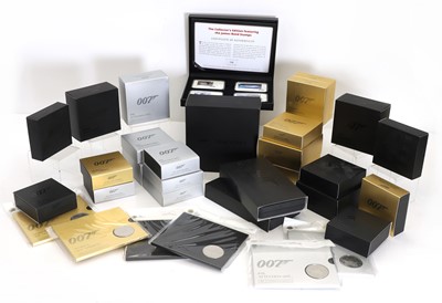 Lot 19 - A collection of The Royal Mint 007 silver coins