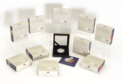 Lot 14 - A group of ten Royal Mint The Royal Tudor Beasts silver proof coins
