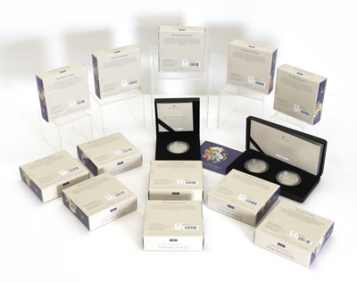 Lot 15 - A collection of Royal Mint The Royal Tudor Beasts silver proof coins