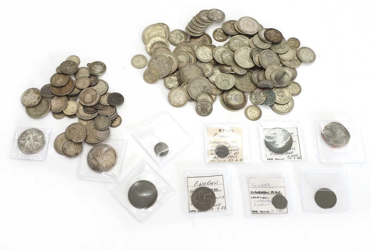 Lot 13 - A collection of silver coins