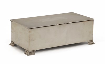 Lot 11 - A silver cigarette box
