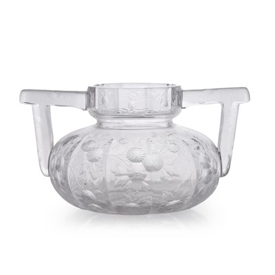Lot 72 - A Stevens & Williams intaglio-cut glass posy bowl