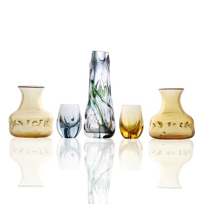 Lot 241 - A collection of Whitefriars glass vases