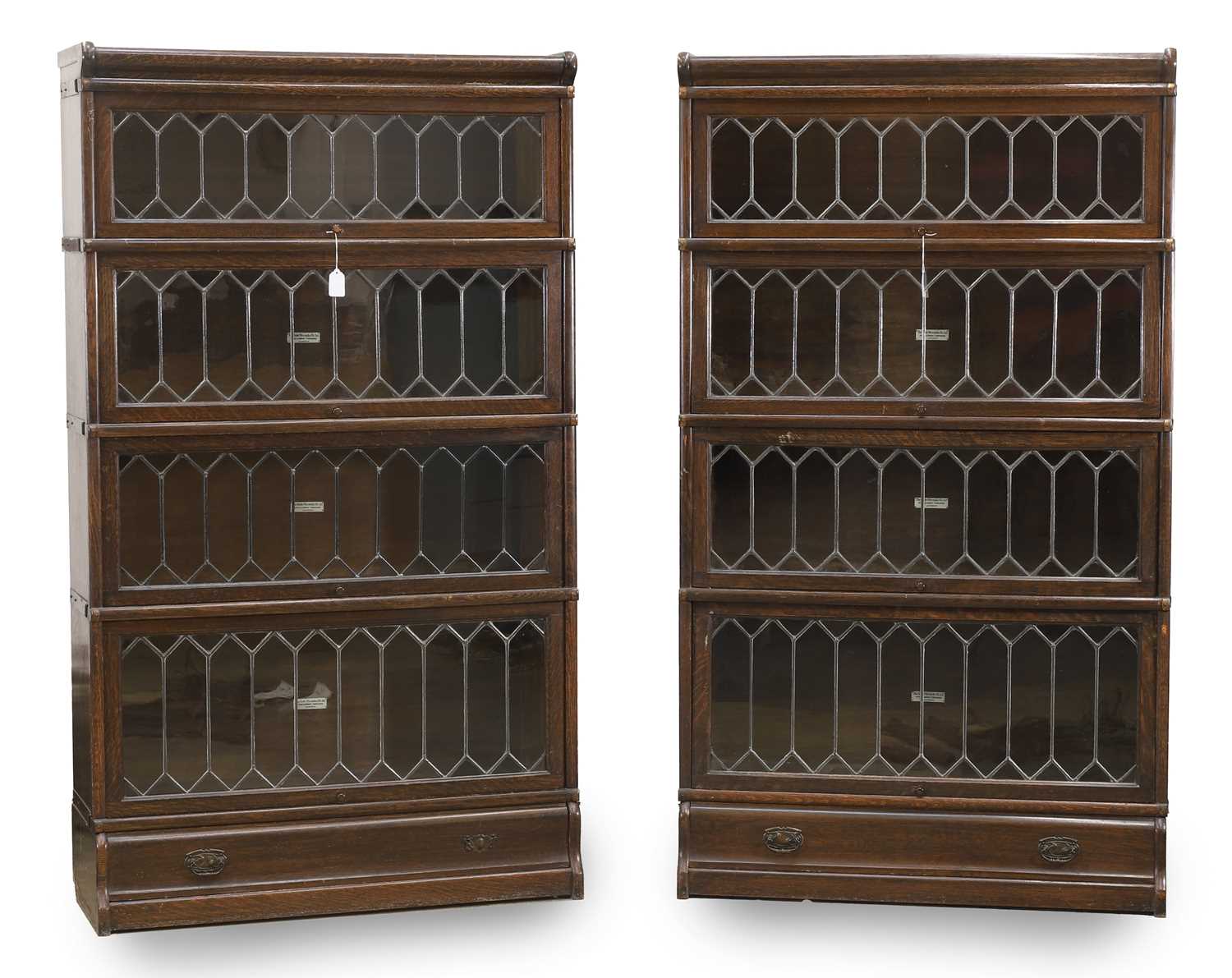 Lot 501 - A pair of Globe Wernicke bookcases