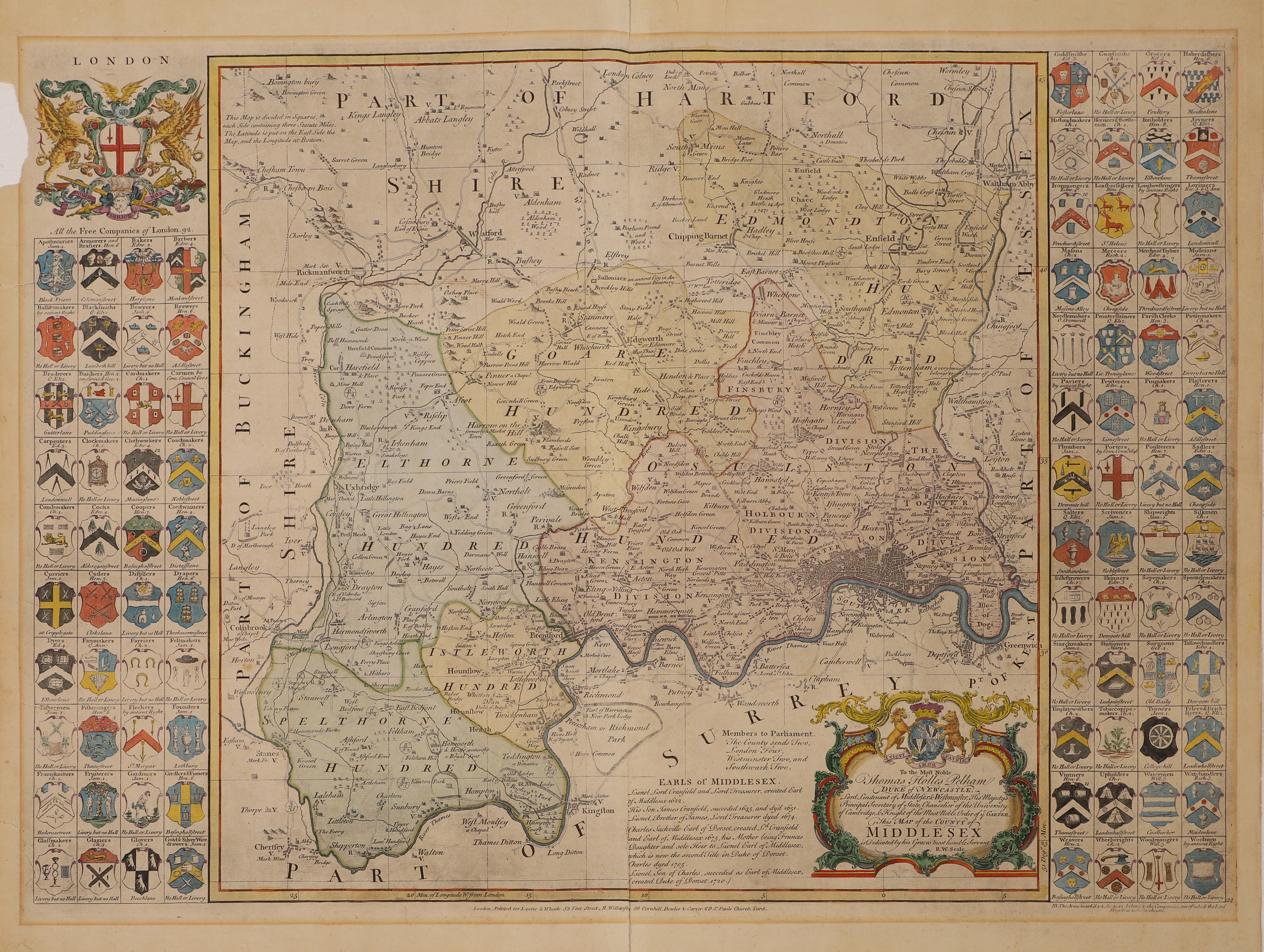 Lot 10 - SIX ENGLISH COUNTY MAPS: