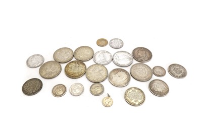 Lot 28 - A collection of coins, to include a Queen Victorian Jubilee head silver crown