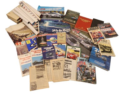 Lot 45 - A collection of Le Mans programmes and other ephemera