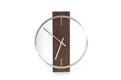 Lot 205 - A hardwood wall clock