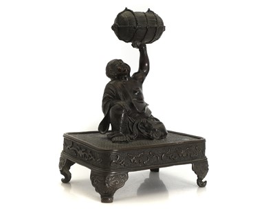 Lot 53 - A Japanese bronze figure