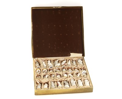 Lot 118 - A German porcelain chess set in the form of mice