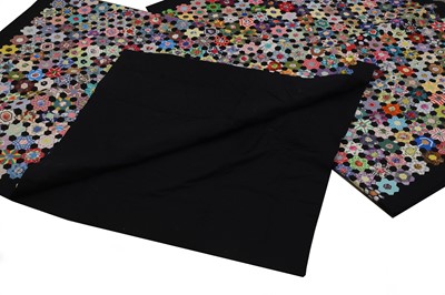 Lot 411 - A pair of patchwork quilts