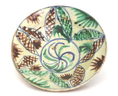 Lot 124 - A glazed-stoneware lebrillo bowl