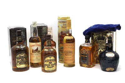 Lot 394 - A group of seven bottles of whisky